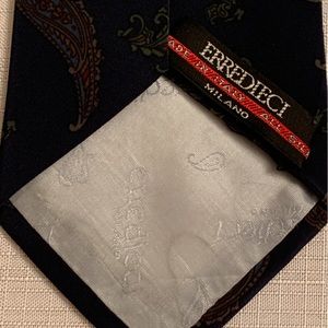 Paisley Erredieci Made in Italy 100% Pure Silk Tie